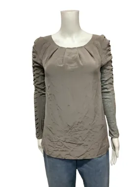 Tory Burch Pleated Silk Blouse Size: XS, 0