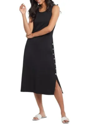 Tribal Sleeveless Dress w/ Side Detail 4891O-3503-0002 Black