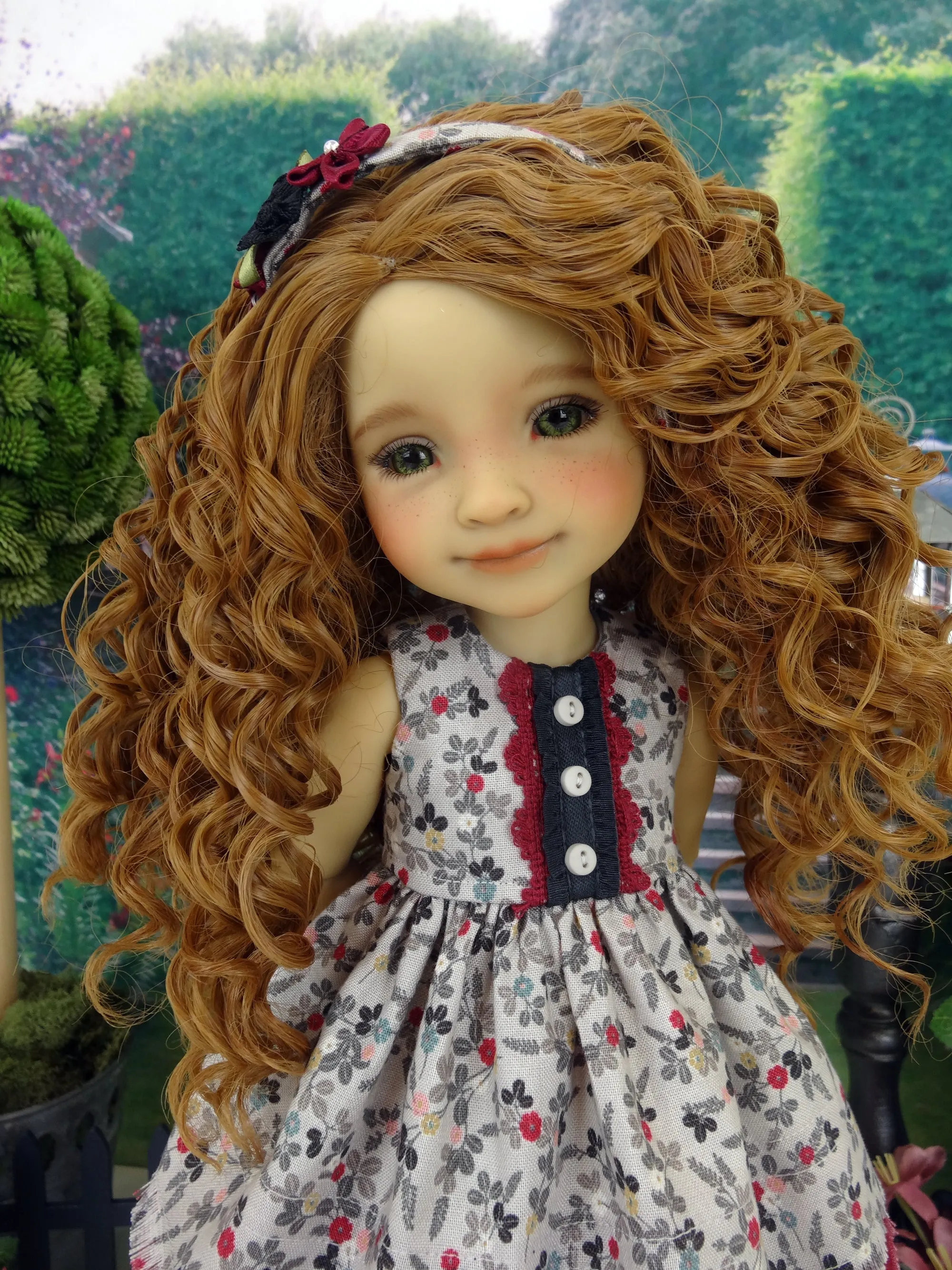 Twilight Floral - dress with boots for Ruby Red Fashion Friends doll