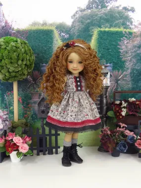 Twilight Floral - dress with boots for Ruby Red Fashion Friends doll