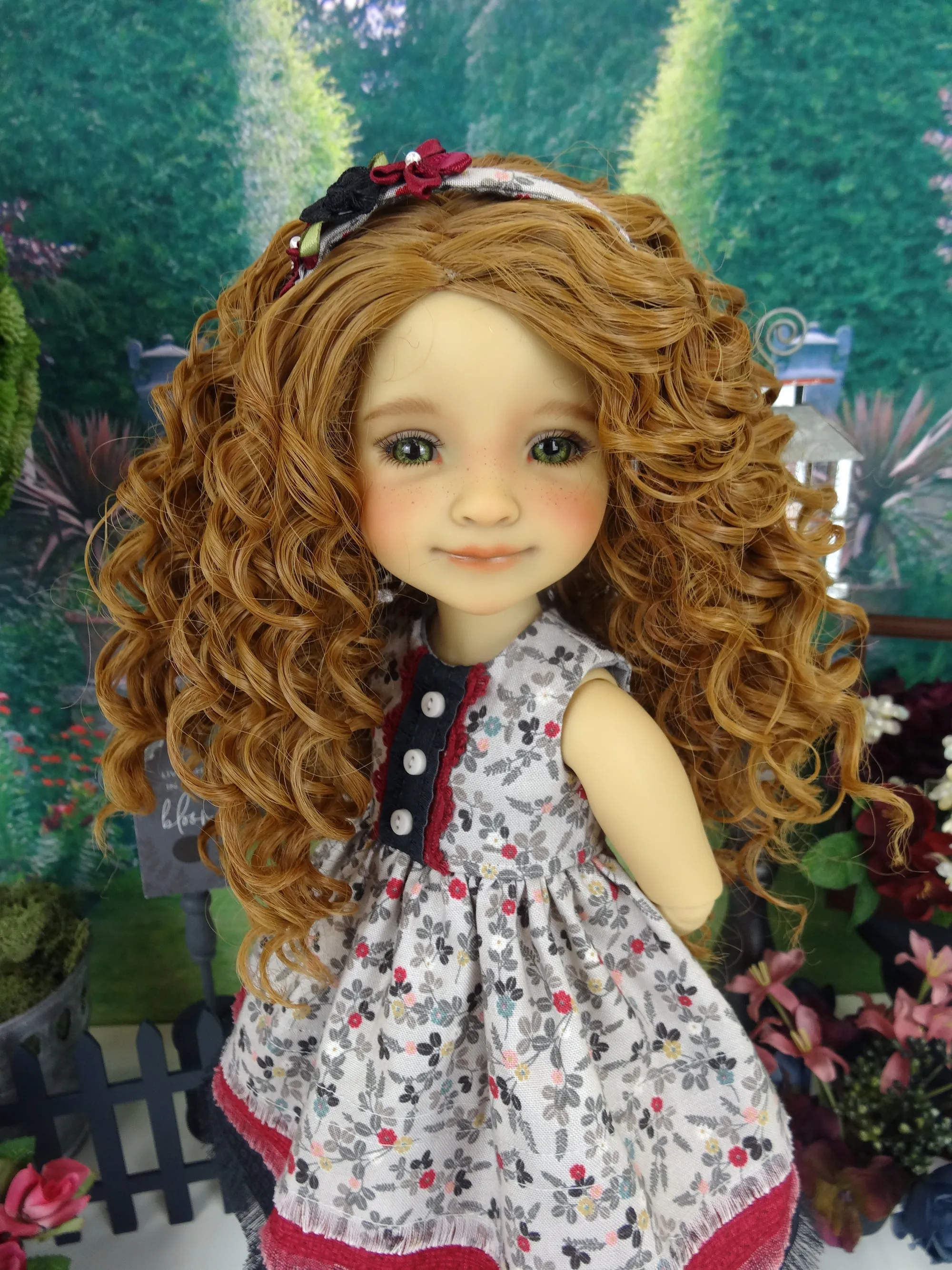 Twilight Floral - dress with boots for Ruby Red Fashion Friends doll