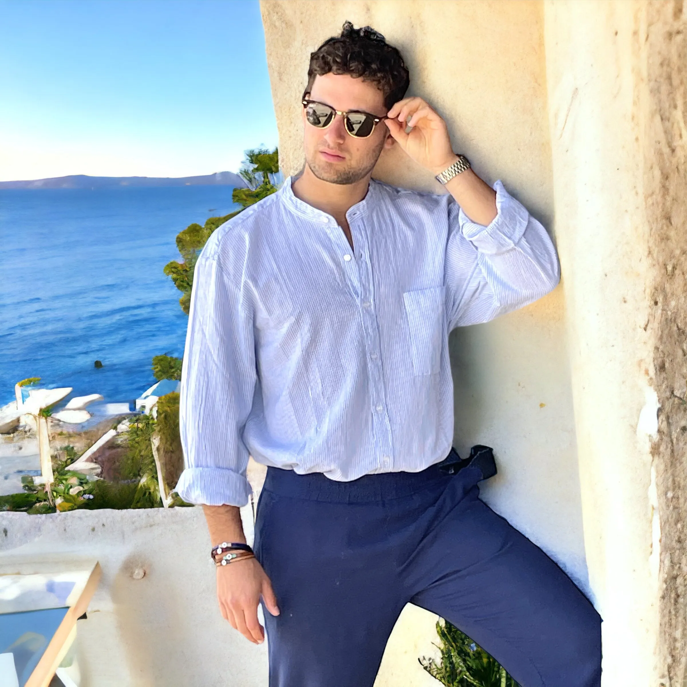Unisex Greek Cotton Shirt