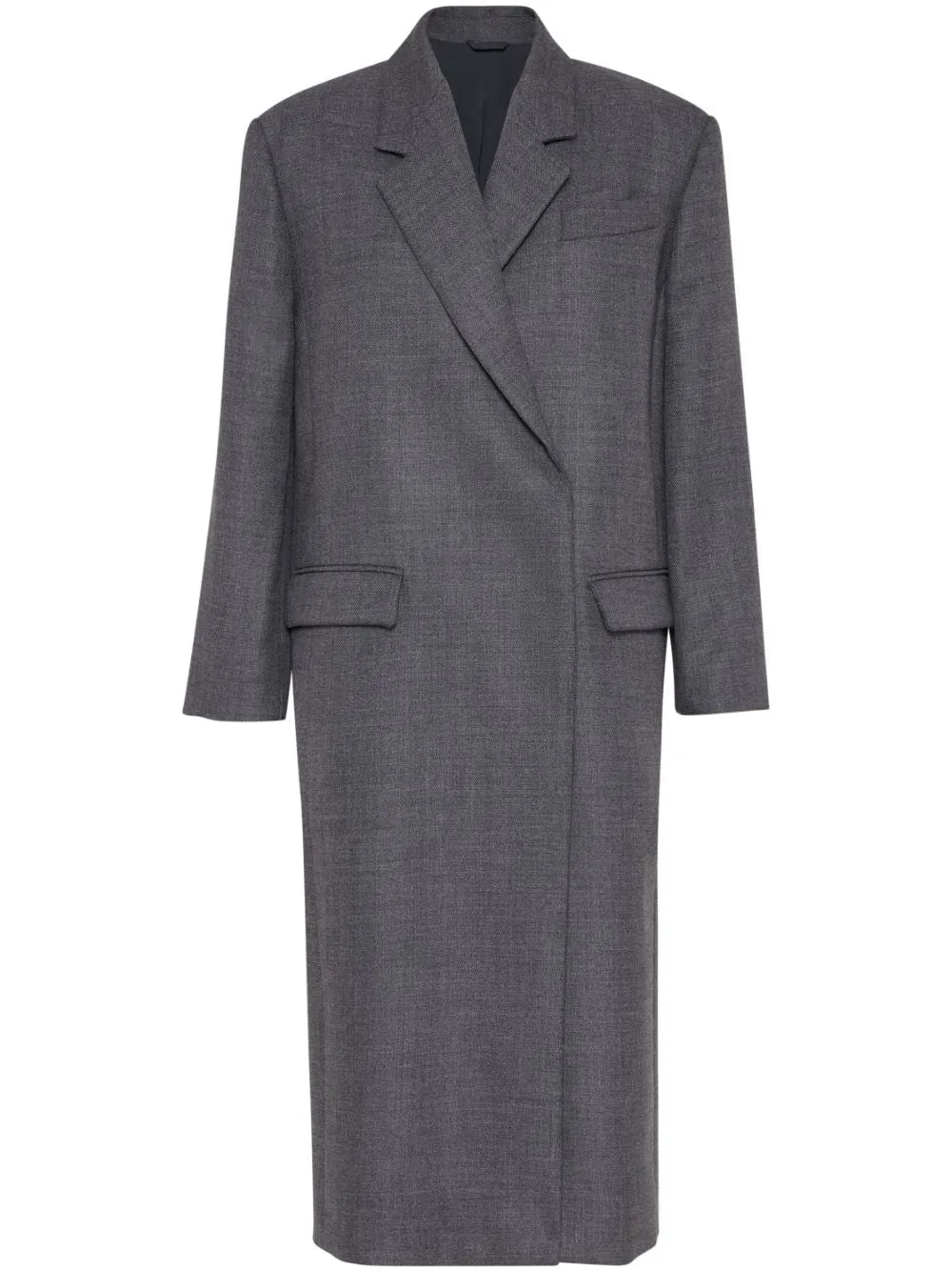 virgin wool Monili-trim coat