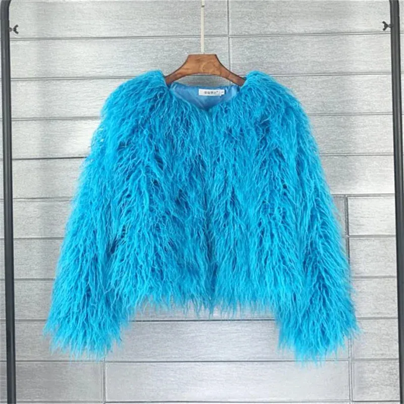 Warm Women's Faux Fur Coat Short Loose Fur Jacket Available in Many Colors