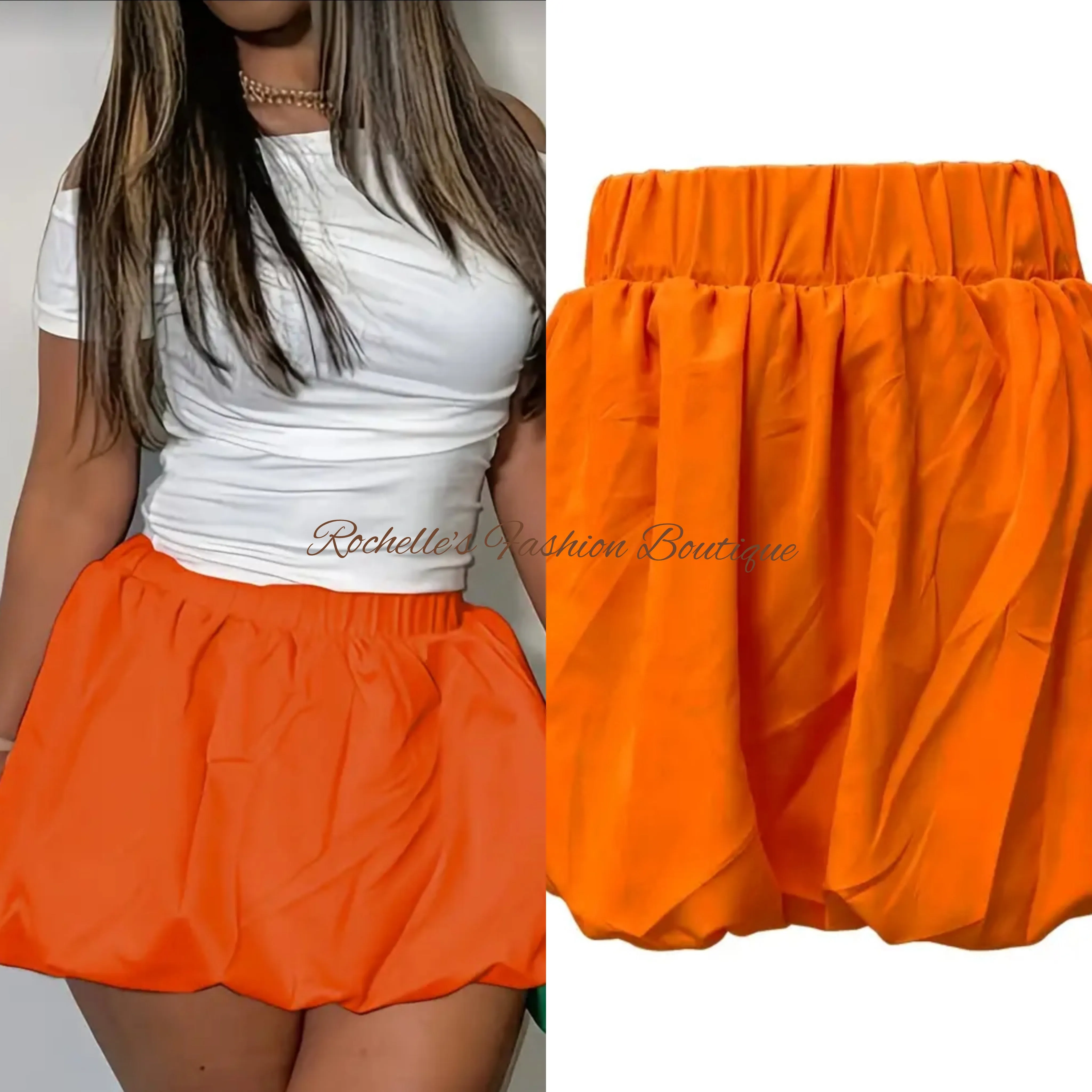 White Bubble Skirt