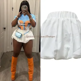 White Bubble Skirt
