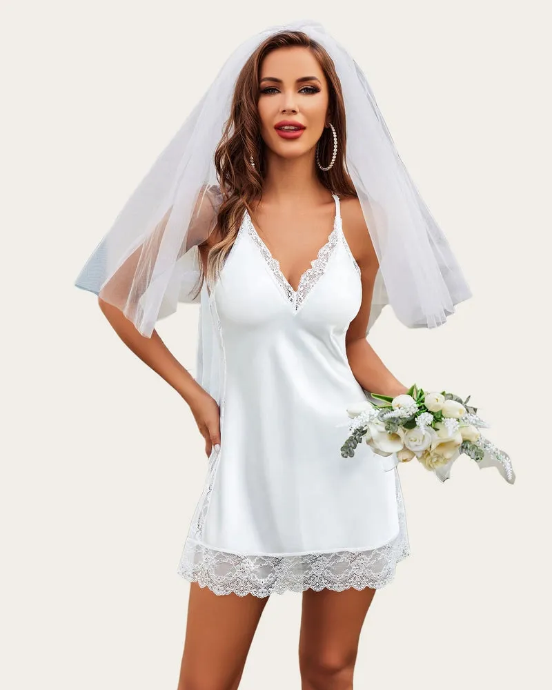 White Sultry Merlot Sleepwear