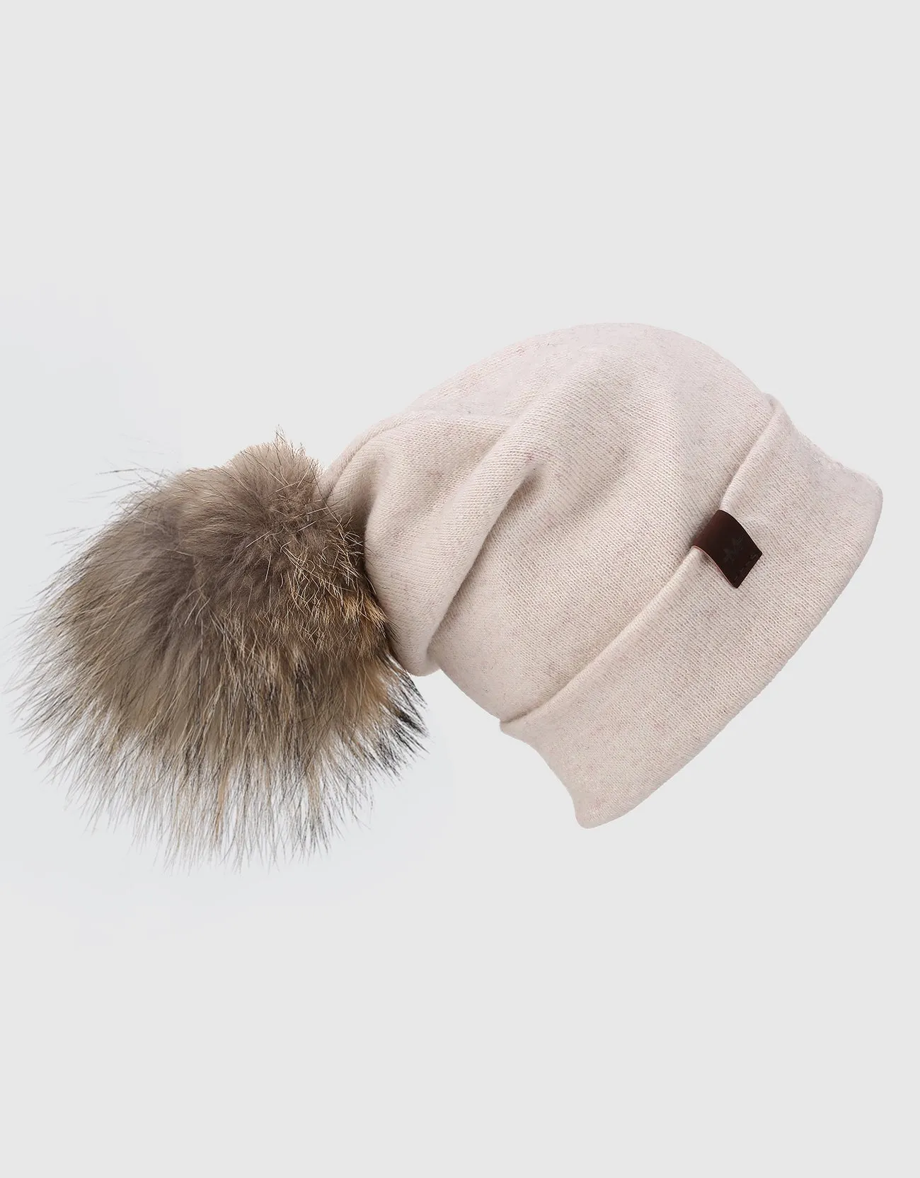 Women's  Beanie Hat with  Pompom
