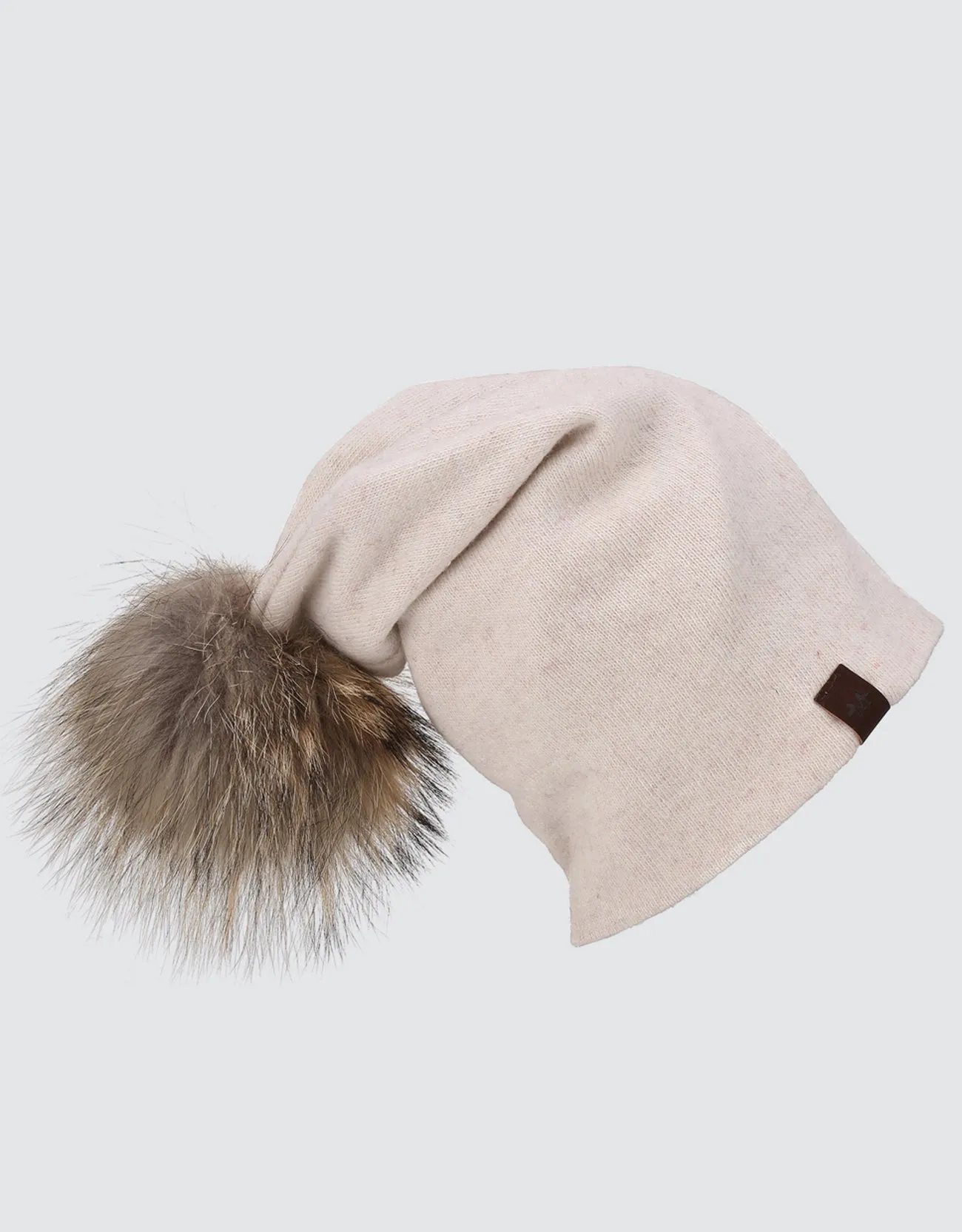 Women's  Beanie Hat with  Pompom