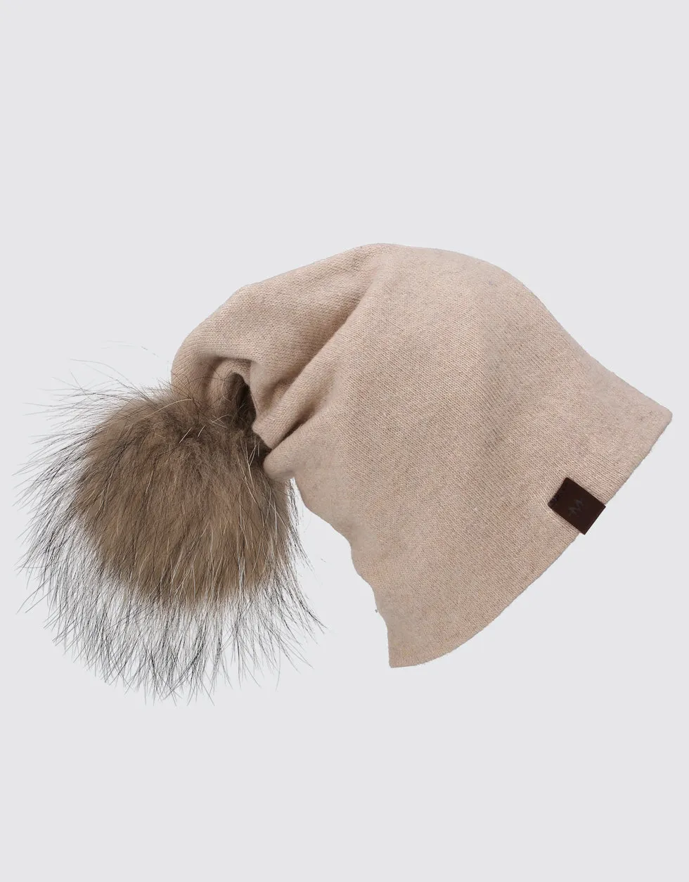 Women's  Beanie Hat with  Pompom