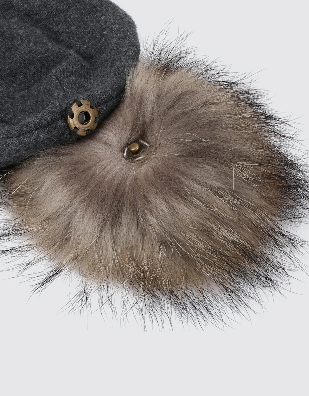 Women's  Beanie Hat with  Pompom