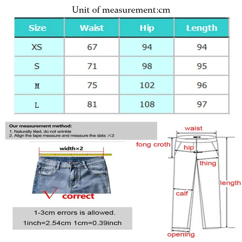 Women's Trendy Cuffed Denim Loose Straight  Leg Jeans High Quality