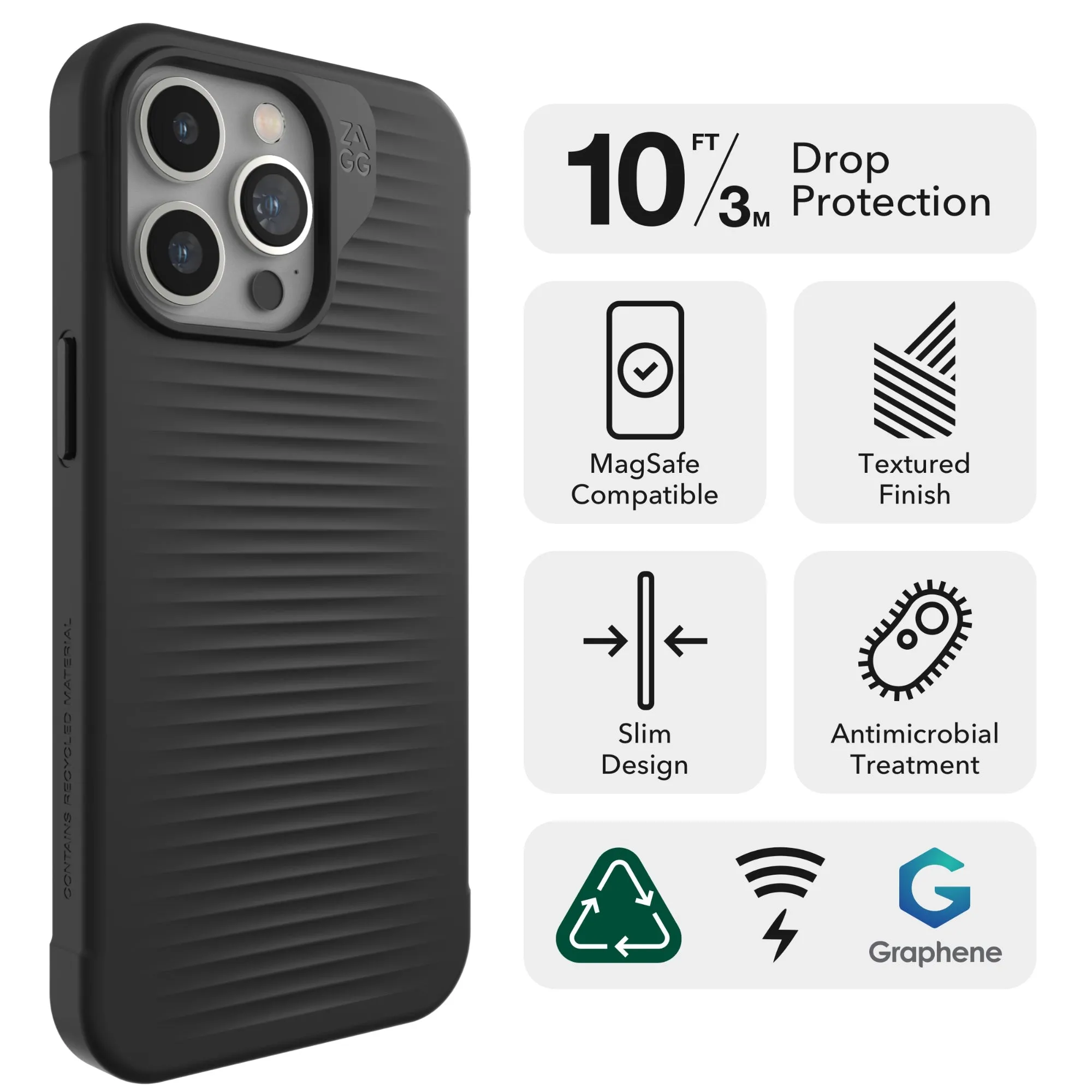ZAGG Luxe Snap Case for iPhone 15 Series - Magsafe Compatible